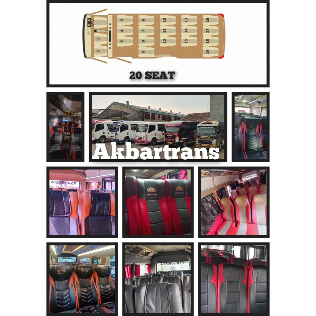 Denah Kursi Elf Long 20 Seat